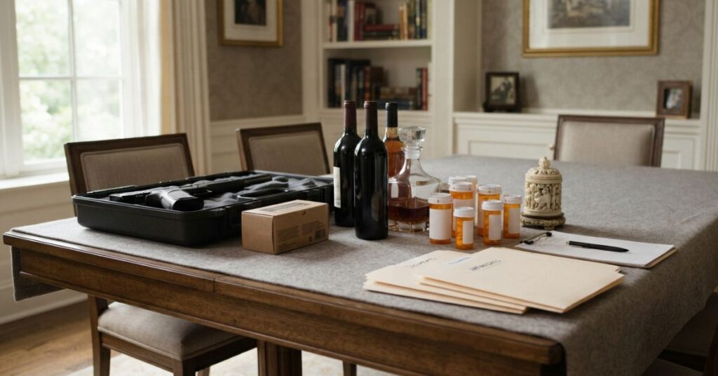Regulated items separated during Virginia DC estate sale