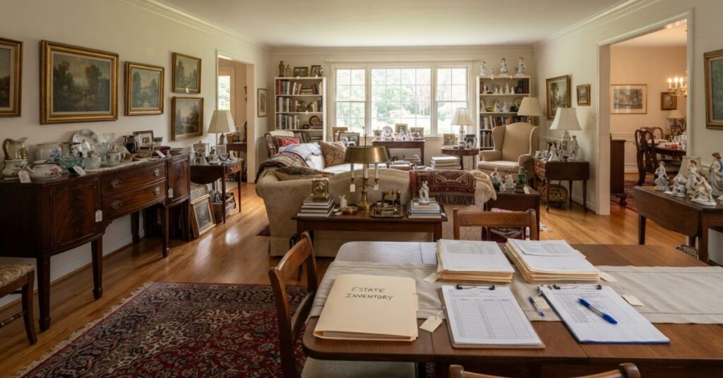 Virginia estate belongings prepared for probate estate sale